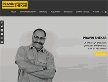 Tablet Screenshot of pravinshekar.com